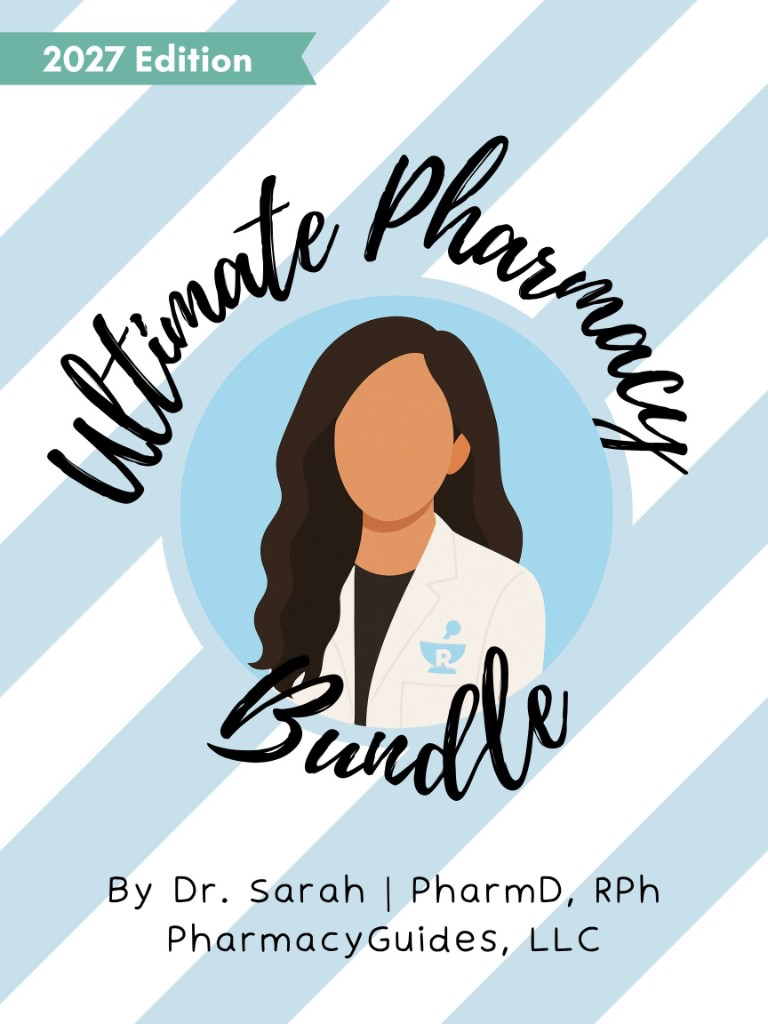Ultimate Pharmacy Bundle 2027 Edition cover by Dr. Sarah, PharmacyGuides